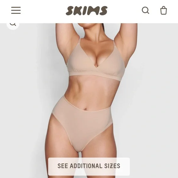 SKIMS “Fits Everybody Crossover Bralette” Size Small - Picture 2 of 4